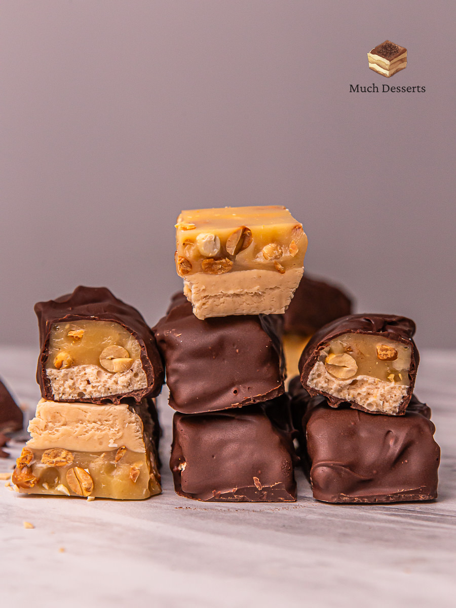 Homemade Snickers Bar