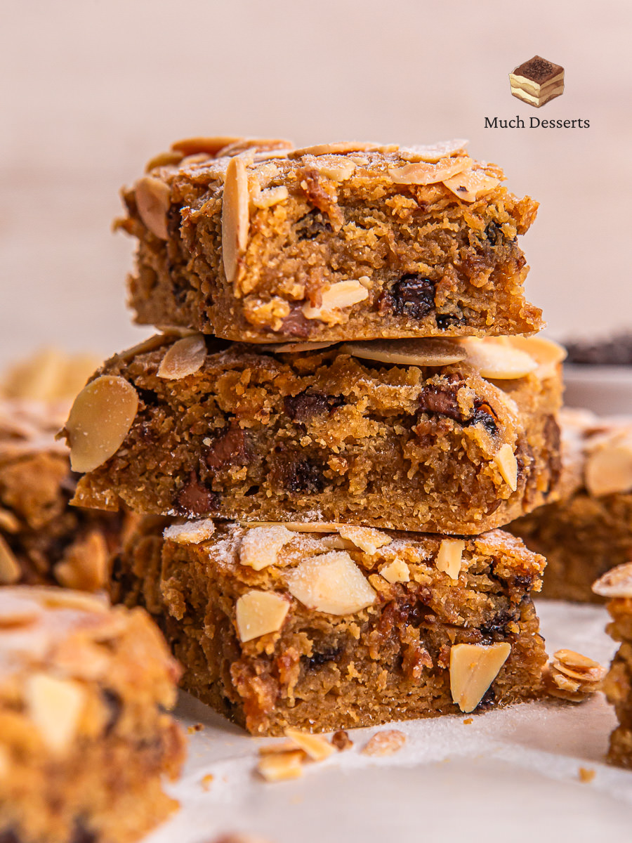 Almond Chocolate Blondies