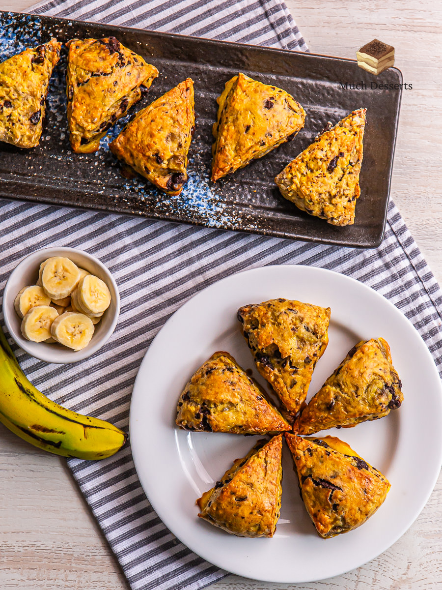 Banana Chocolate Scones