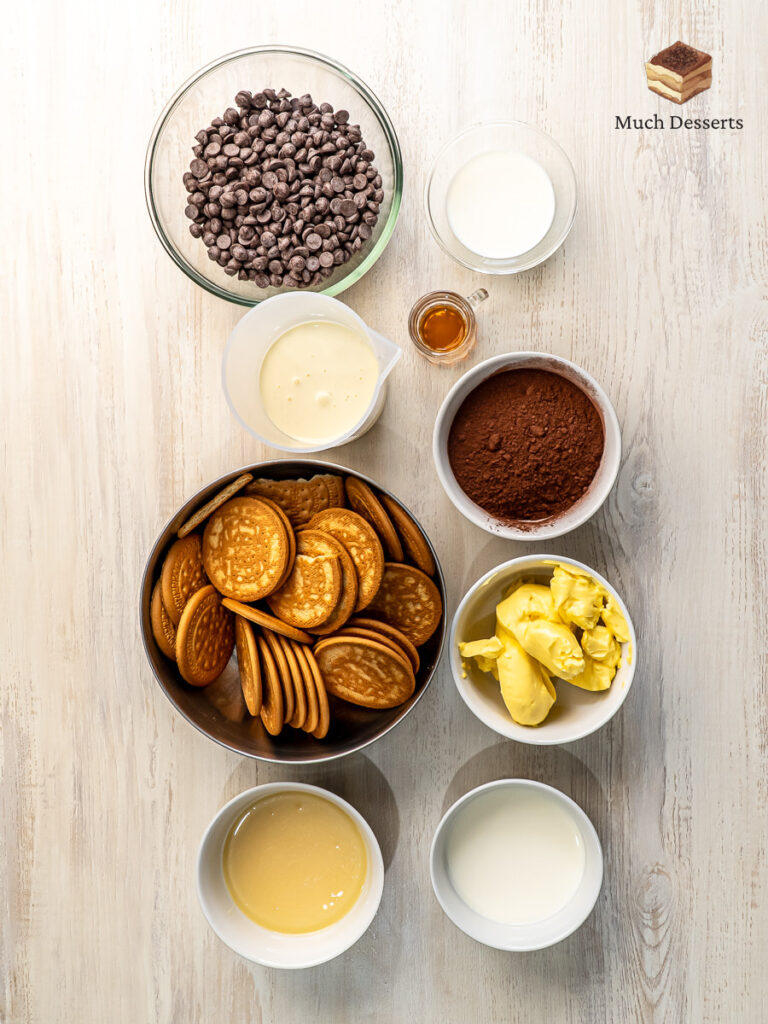 Make this super easy Malaysian kek batik with chocolate ganache. features layers of chocolate and biscuits, topped with a luscious chocolatey
