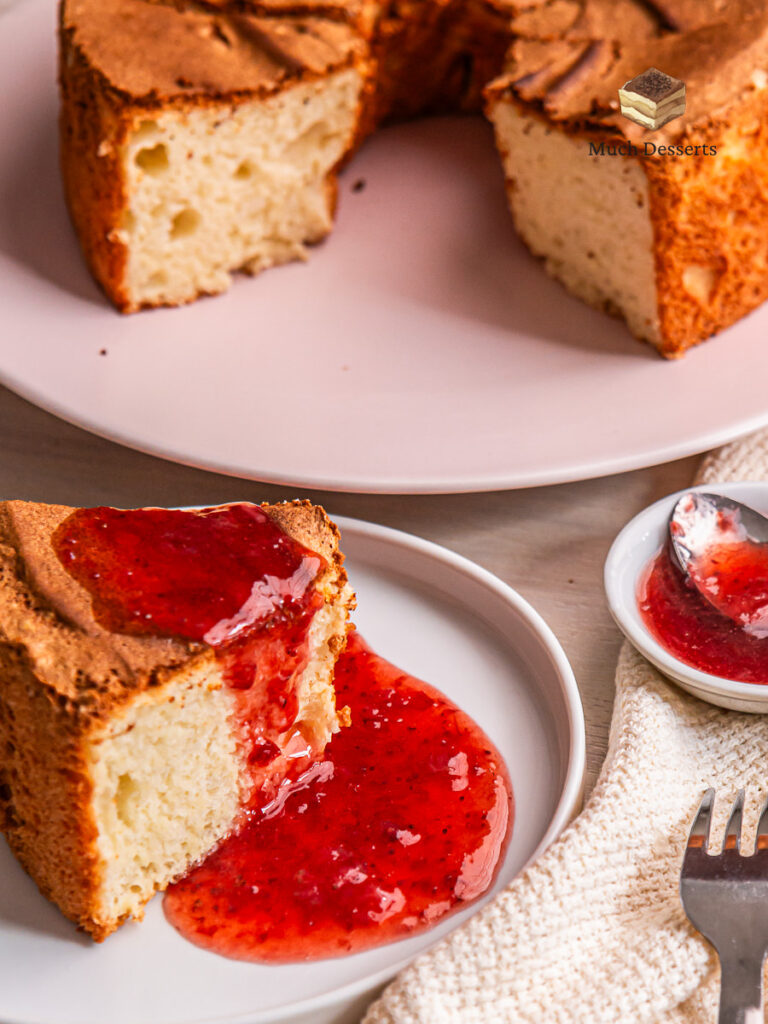 Angel Cake is a type of cake that has a soft texture it is made from egg white combined with cream of tartar and others.