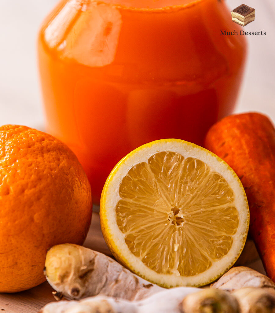 Glow from within with this easy homemade Retinol Shot recipe! Made from easy ingredients, carrots, oranges, lemon, ginger, and coconut water!